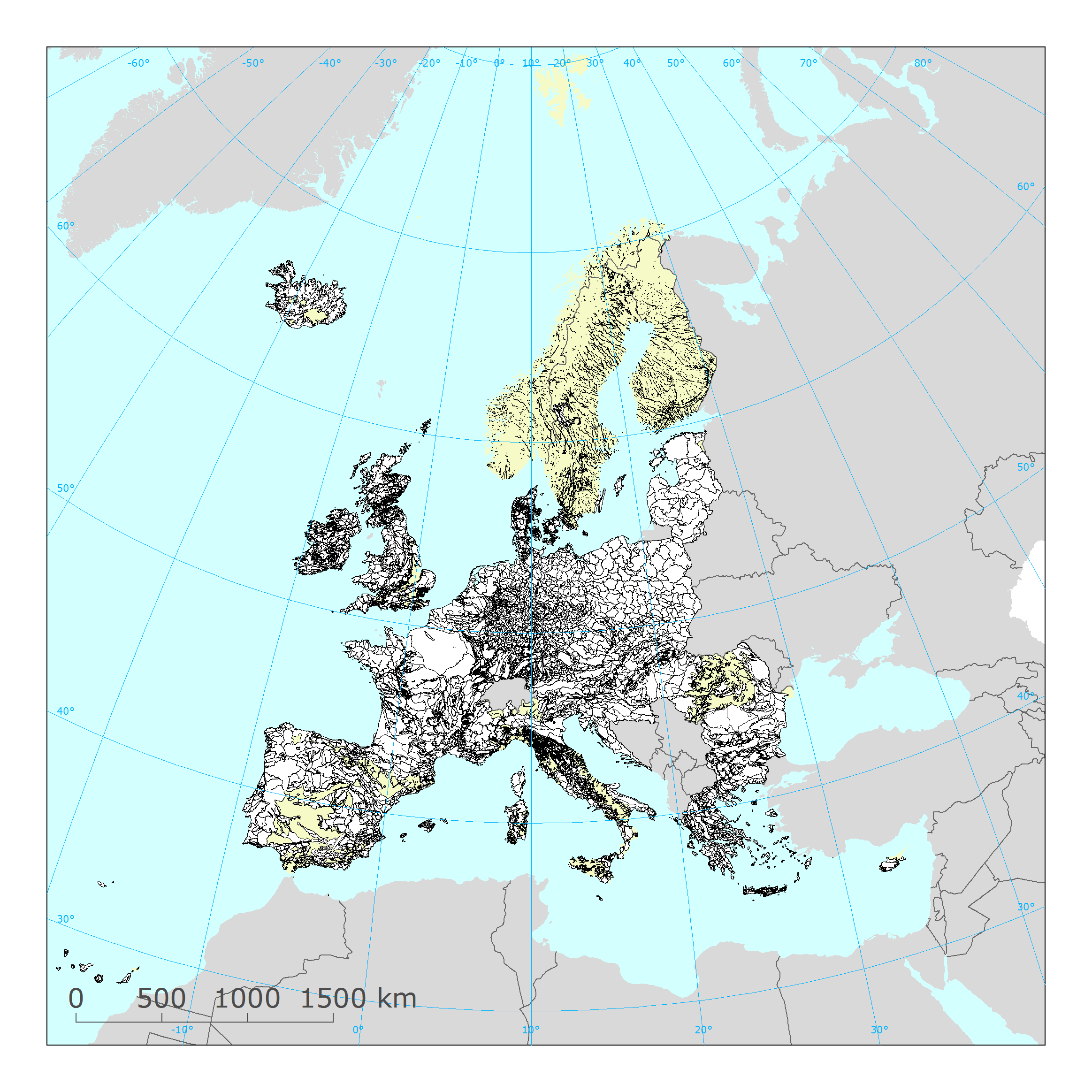 Wwfd Coverage Map WISE WFD groundwater bodies reported under Water Framework Directive 2016