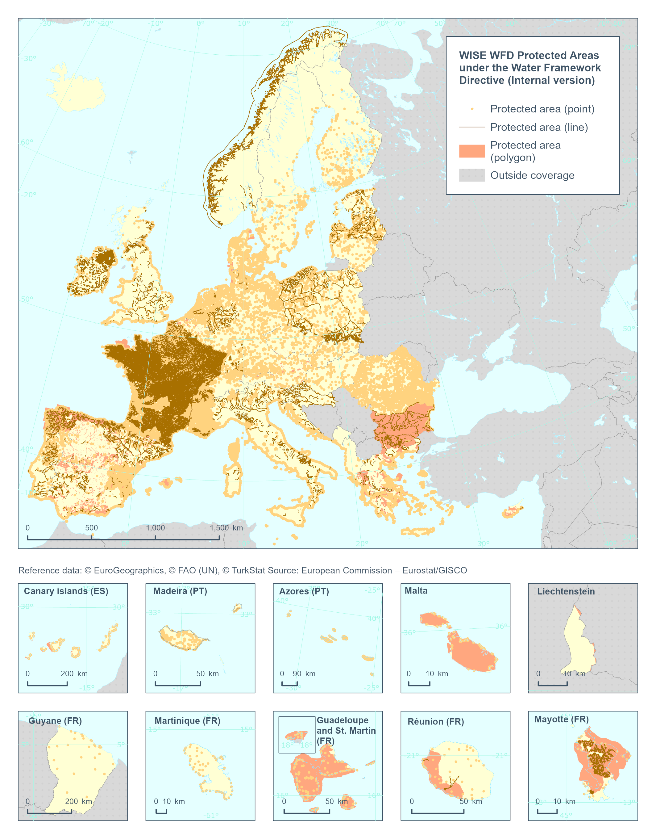 Wwfd Coverage Map WISE WFD Protected Areas under the Water Framework Directive - INTERNAL ...